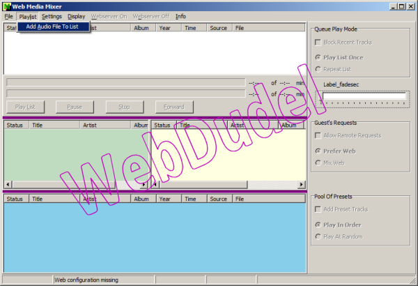 Webdudel MP3 Party